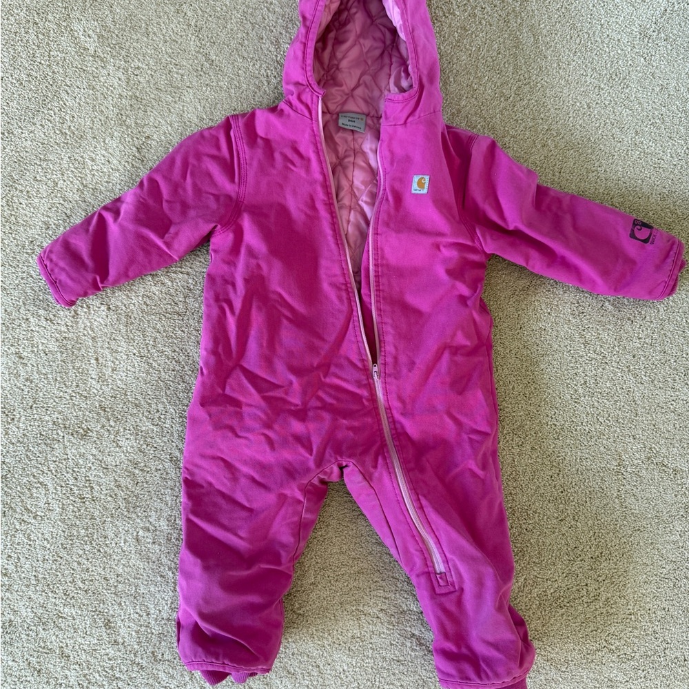 Carhartt Pink Kids One Piece snow suit